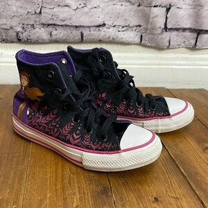 Converse x Disney frozen 2 Anna high top sneakers toddler girl size 12